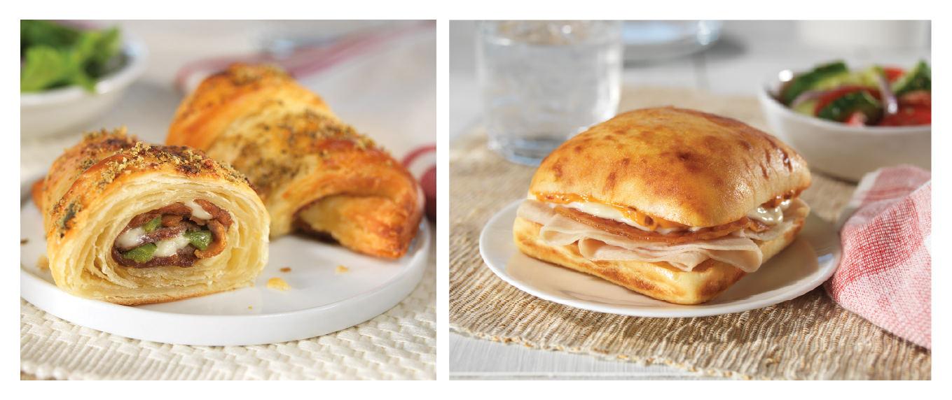 Ciabatta and Croissant sandwiches